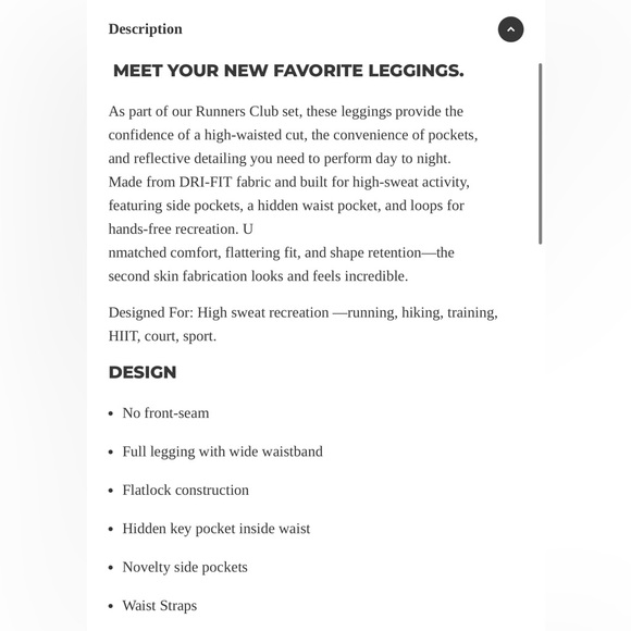 EVLV Gear Performance High Waisted Leggings XS Evolve Nation - Picture 5 of 6